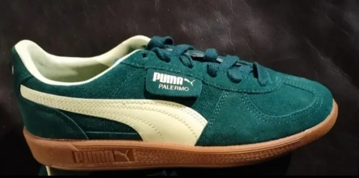 Baskets Puma Palermo neuves vert sapin / vert foncé - vert anis - photo numéro 2