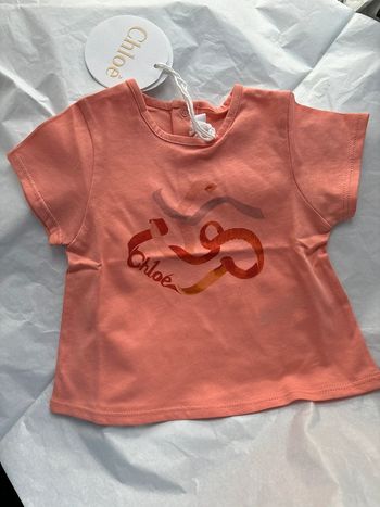 T-shirt pour bébé fille 6 mois Chloé