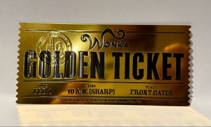 Ticket d’Or “Golden Ticket – Willy Wonka”