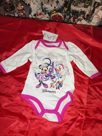 Body 3 mois fille Disneyland Paris anniversaire 30 ans