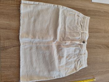 Jupe en jean blanche 34