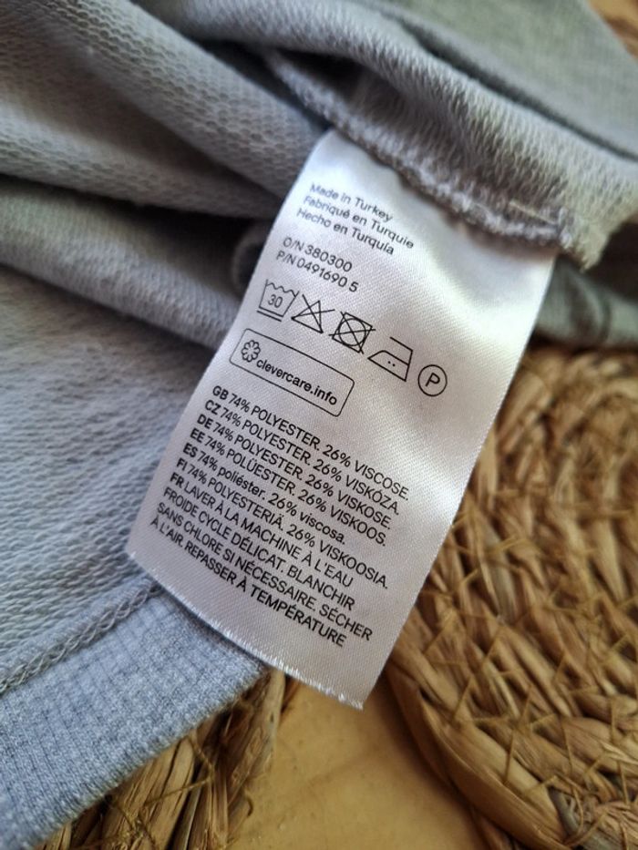 Pull fin H&M taille 40 gris clair - photo numéro 7