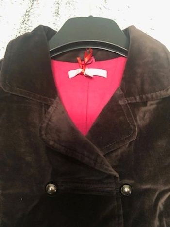 Veste en velours ras T 2 ans