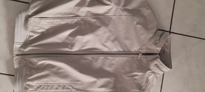 Veste simili cuir gris clair Célio - photo numéro 3