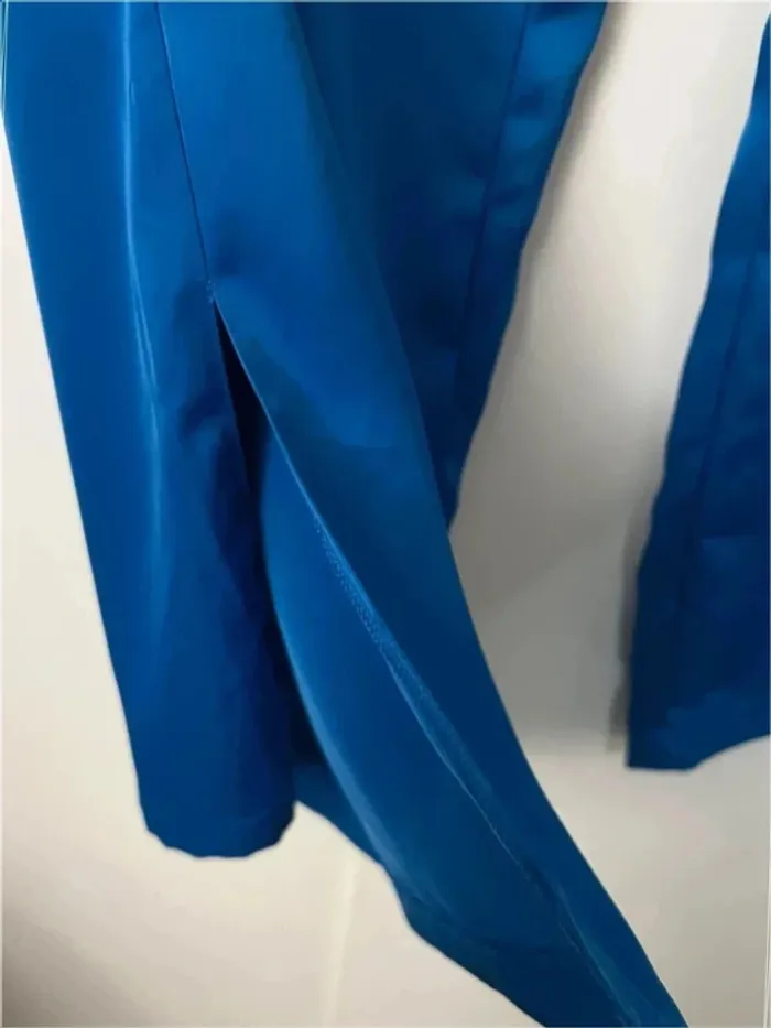 Pantalon bleu large satiné Tally Weijl - photo numéro 3