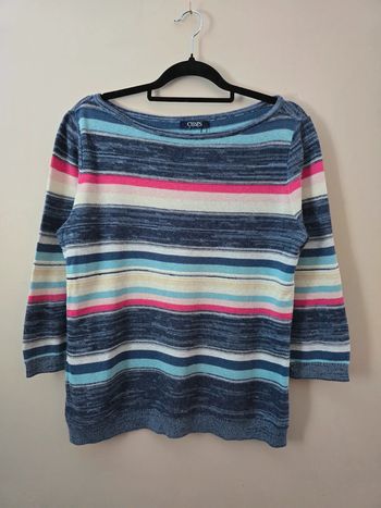 Pull Chaps manche 3/4 multicolore taille M