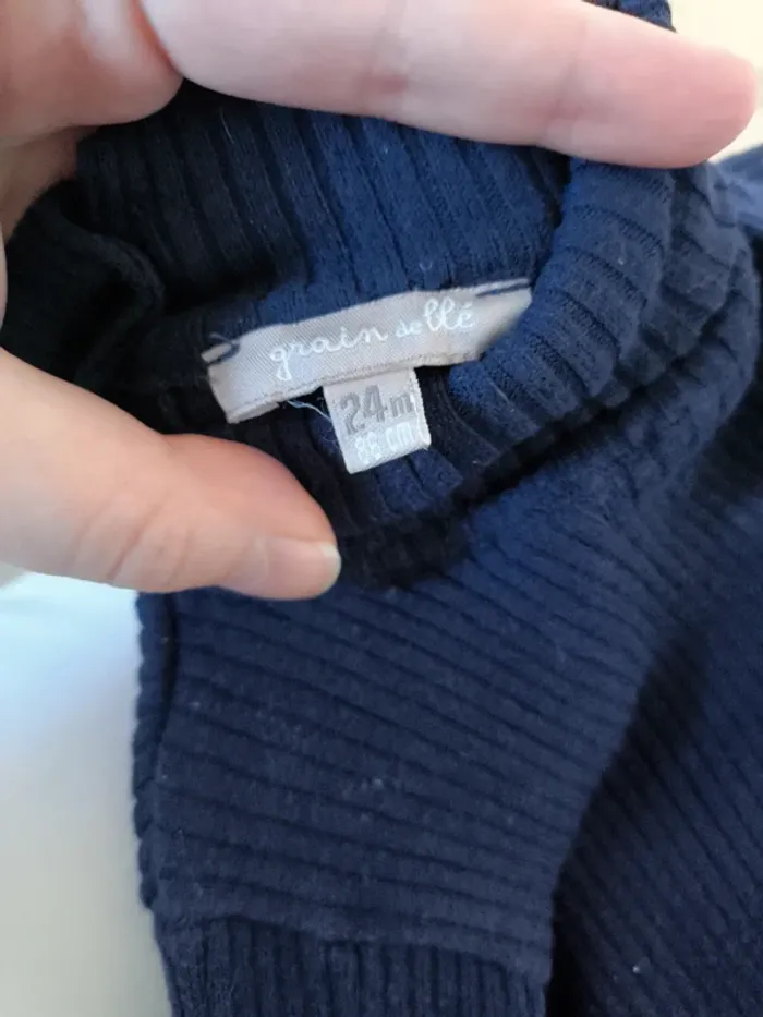 Pull col roulé 24 mois gdb - photo numéro 3