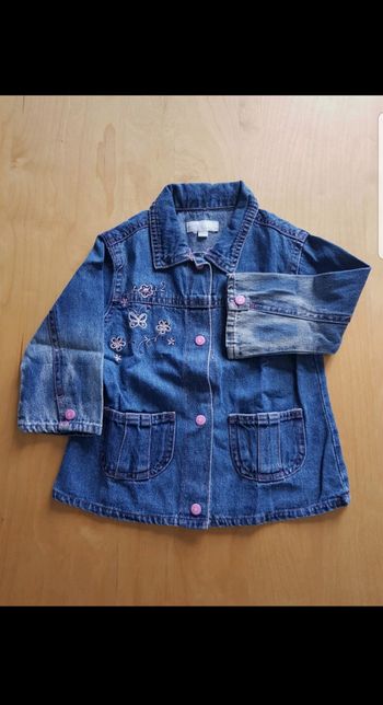 Chemise manches longues en jean enfant fille 24 mois