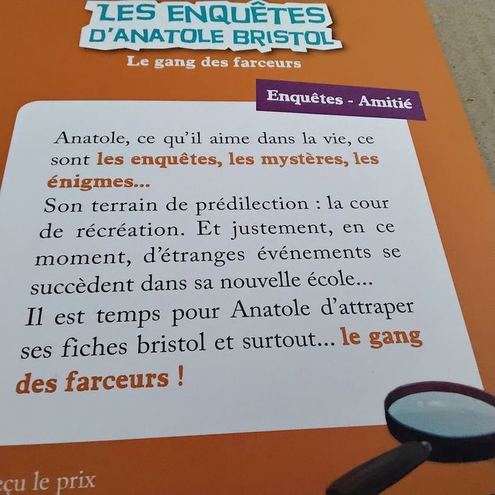 Le gang des farceurs-Les enquêtes d’ Anatole Bristol - photo numéro 2