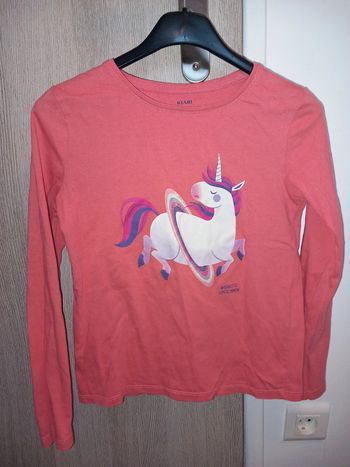 Tee-shirt manches longues licorne 10ans kiabi