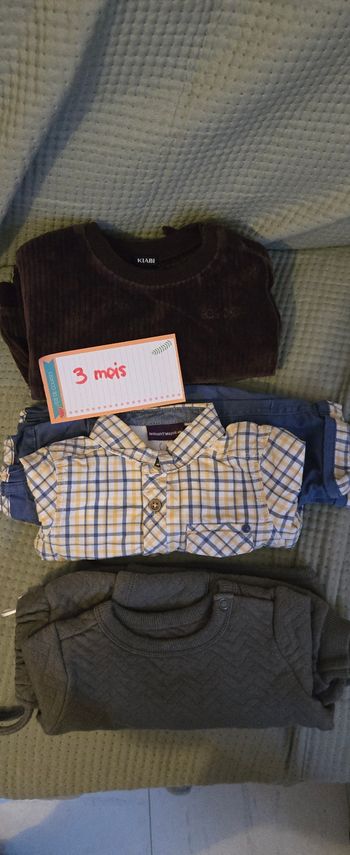 3 ensemble 3 mois garçon