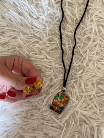 Parure collier boucle d’oreille