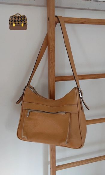 Joli sac authentique vintage marron clair .