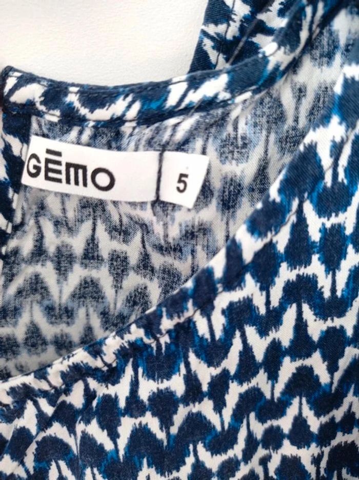 Robe bleue marine et blanche Gémo 5 ans - photo numéro 2