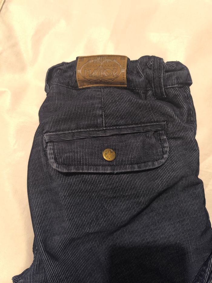 Pantalon velours côtelé bleu marine Sergent Major T 10 ans - photo numéro 2