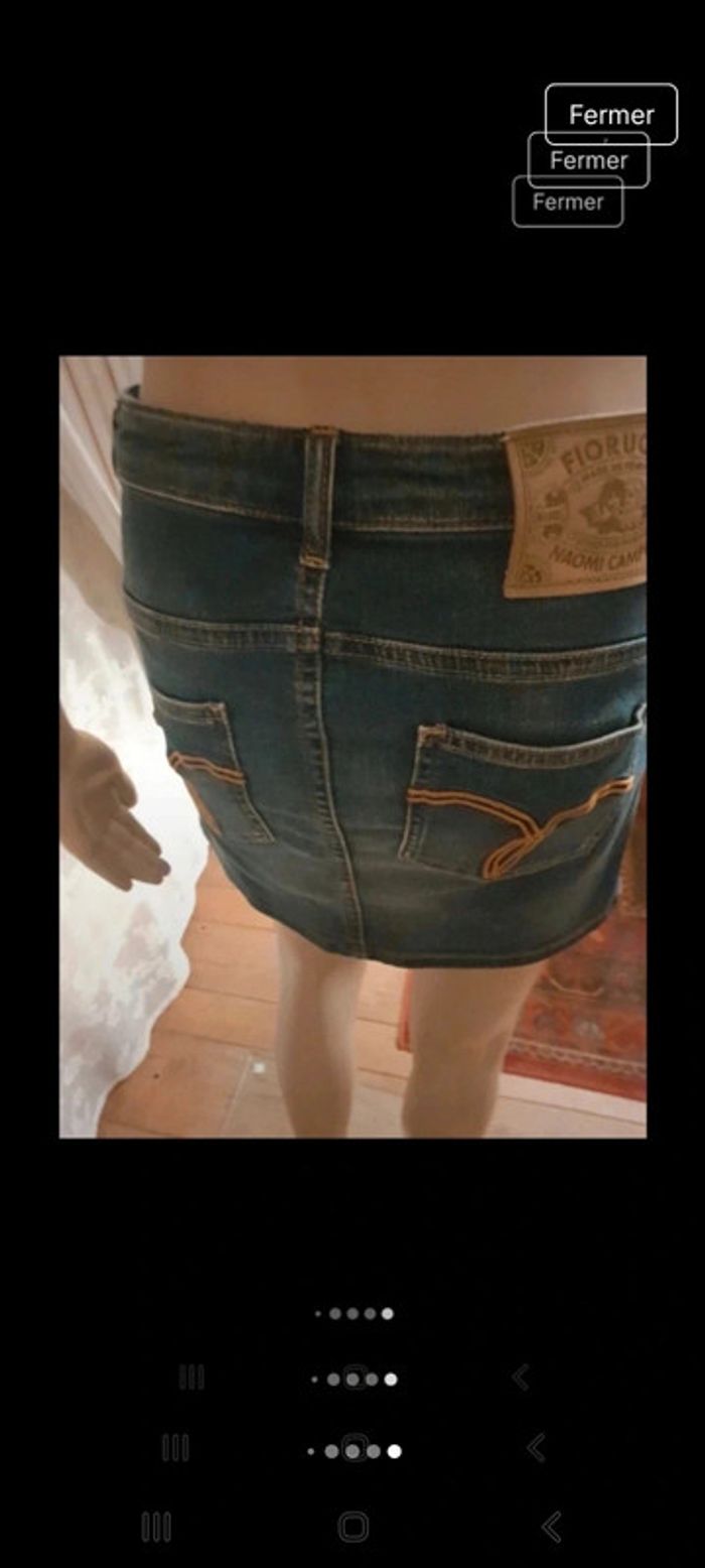 Jolie Mini Jupe en jeans Fiorucci W 26 fr 36 - photo numéro 16