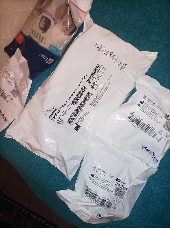 Masque Facial pour l'apnée du sommeil avec 2 Bulles Nasal,1 Tube neuf avec emballage d'origine complet Taille L - photo numéro 8