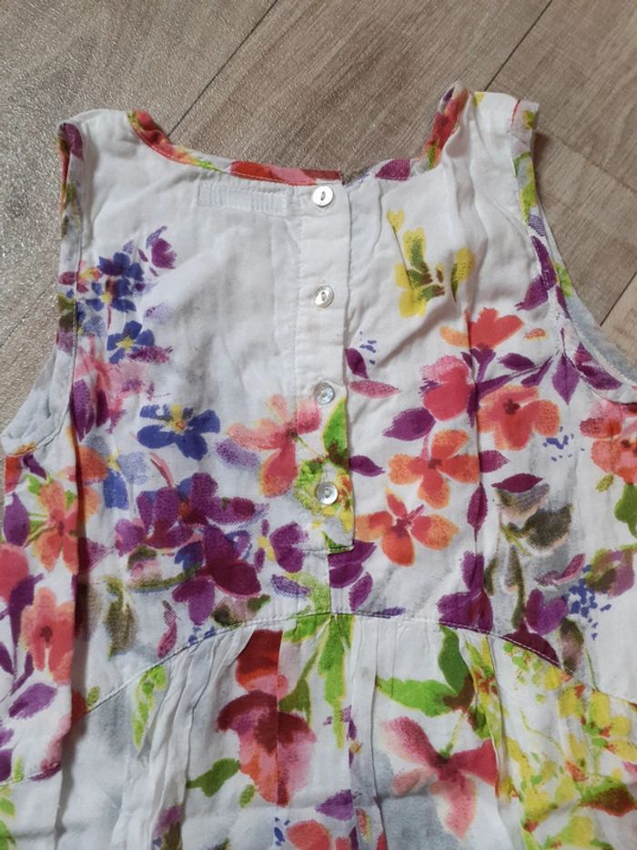 Robe sans manches fille légère motif fleuri 3 ans neuve - photo numéro 6