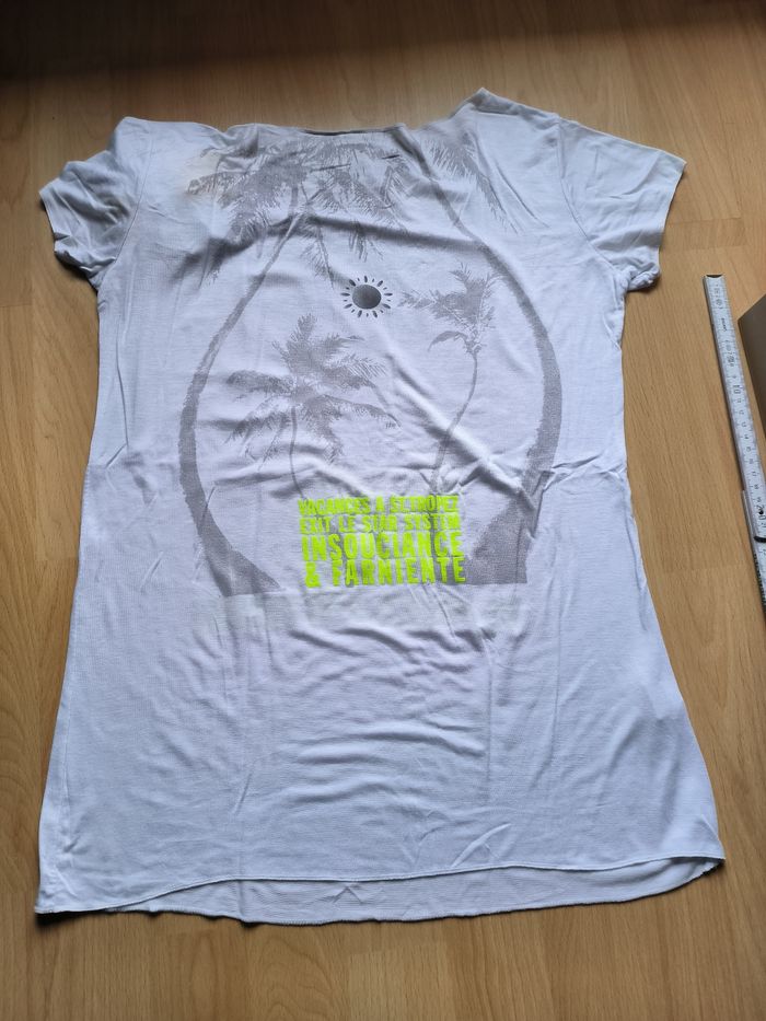 T-shirt blanc Au soleil de St Tropez taille M - photo numéro 8
