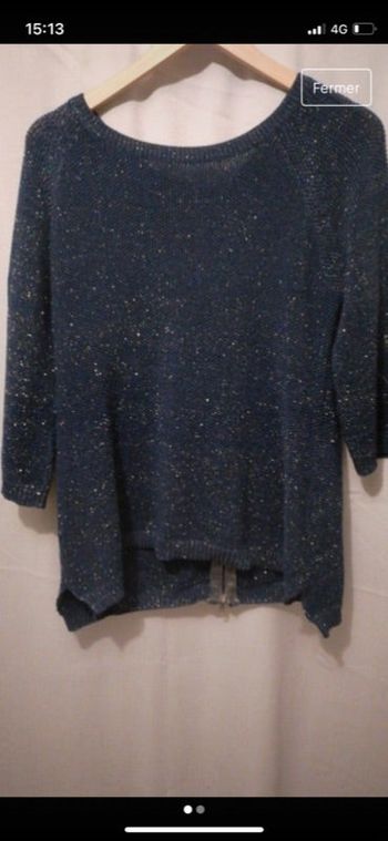 Pull couleur bleu Paulette