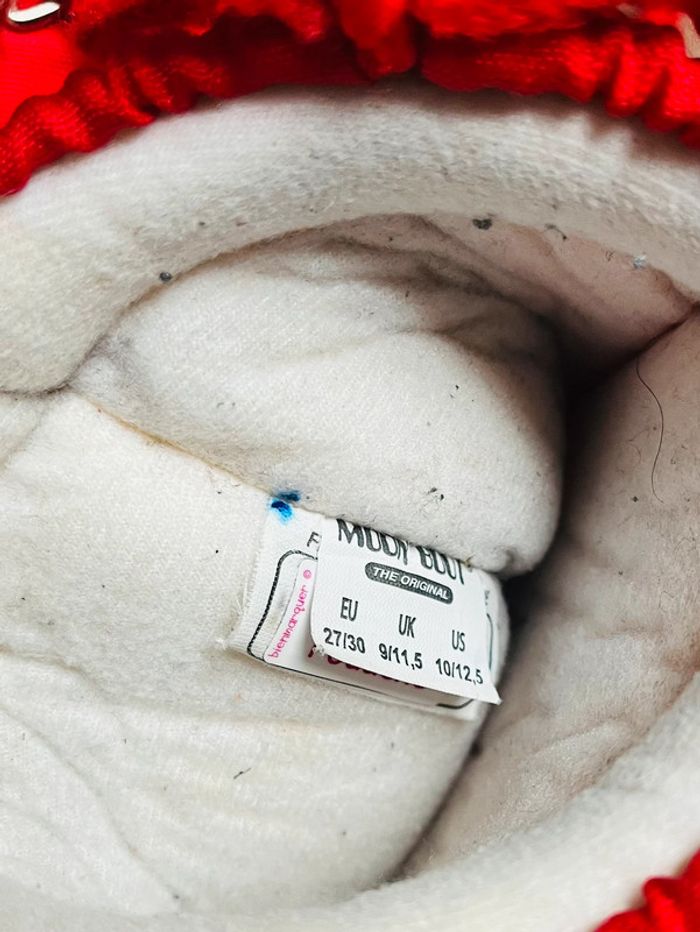 Bottes après-ski unisexe Icon Nylon rouge Moon Boot T-27/30 - photo numéro 6