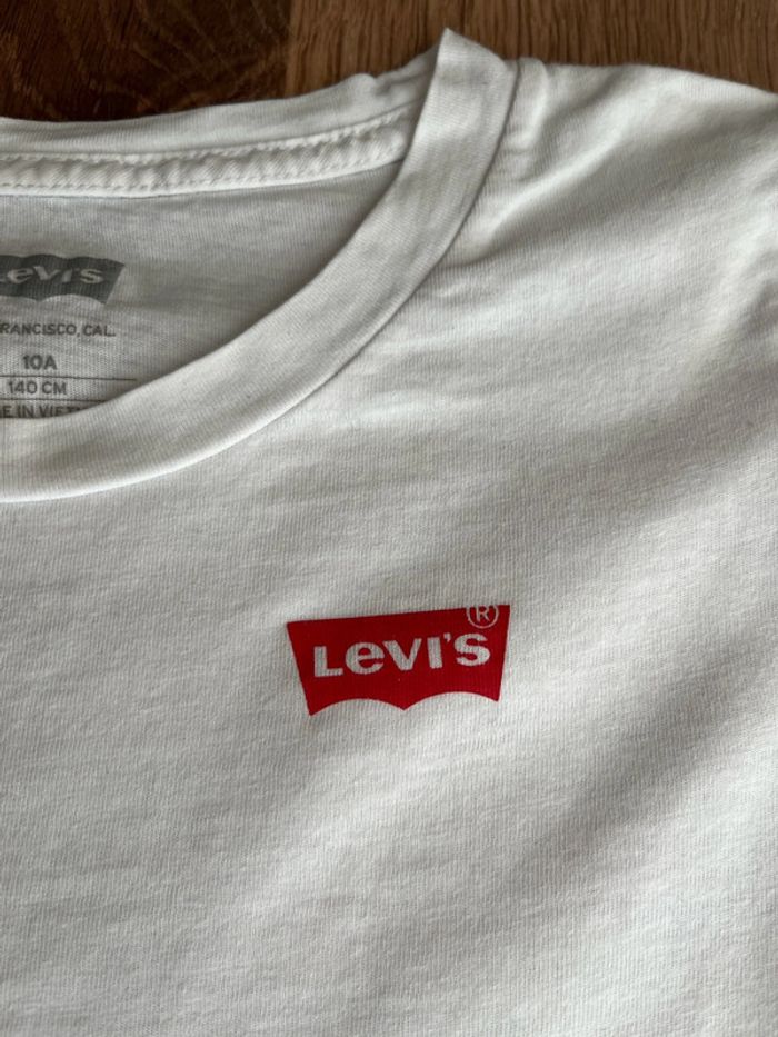 Tee shirt fille manches courtes Levi’s 10 ans - photo numéro 3