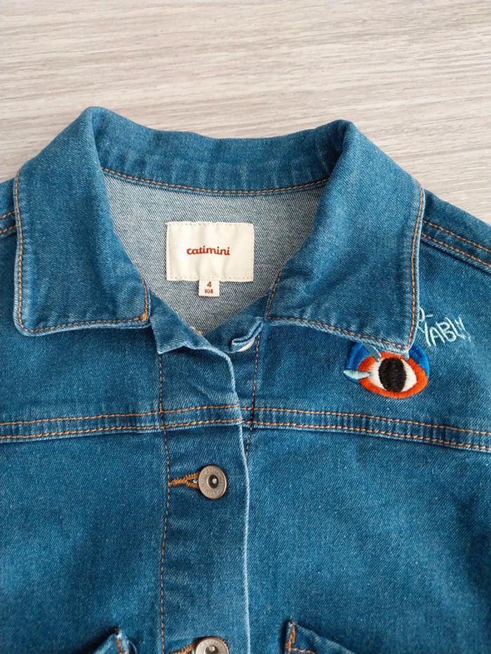 Veste en jeans catimini 4 ans - photo numéro 2