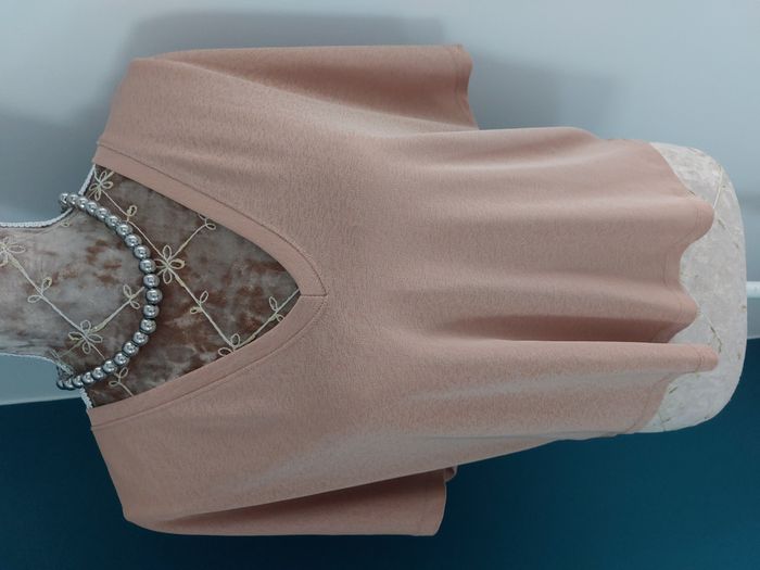 T-shirt Zara beige rosé taille M