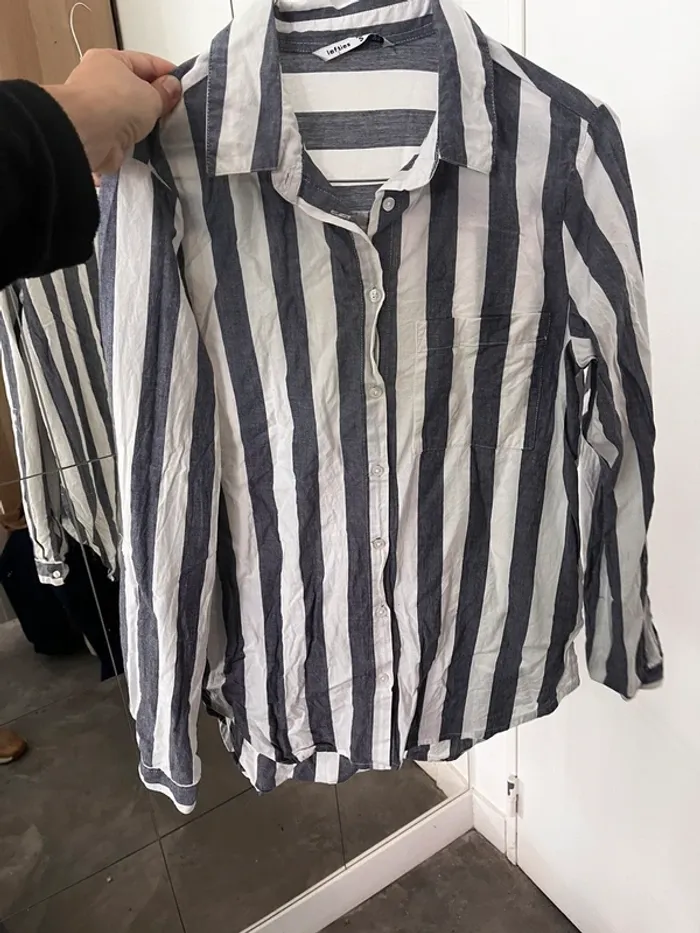 Chemise à rayure bleu foncé - photo numéro 3