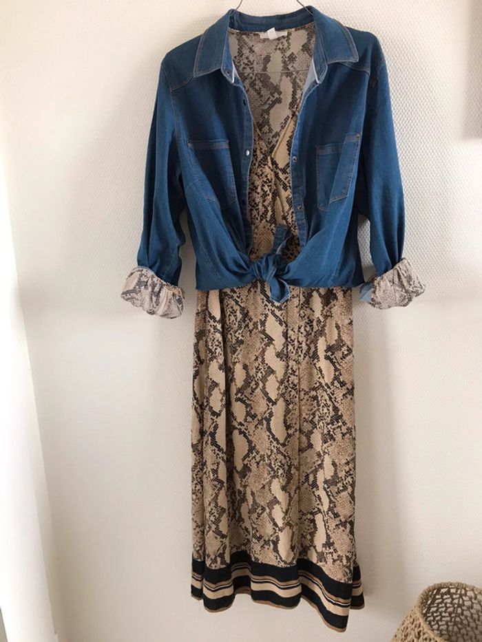 Robe imprimé serpent