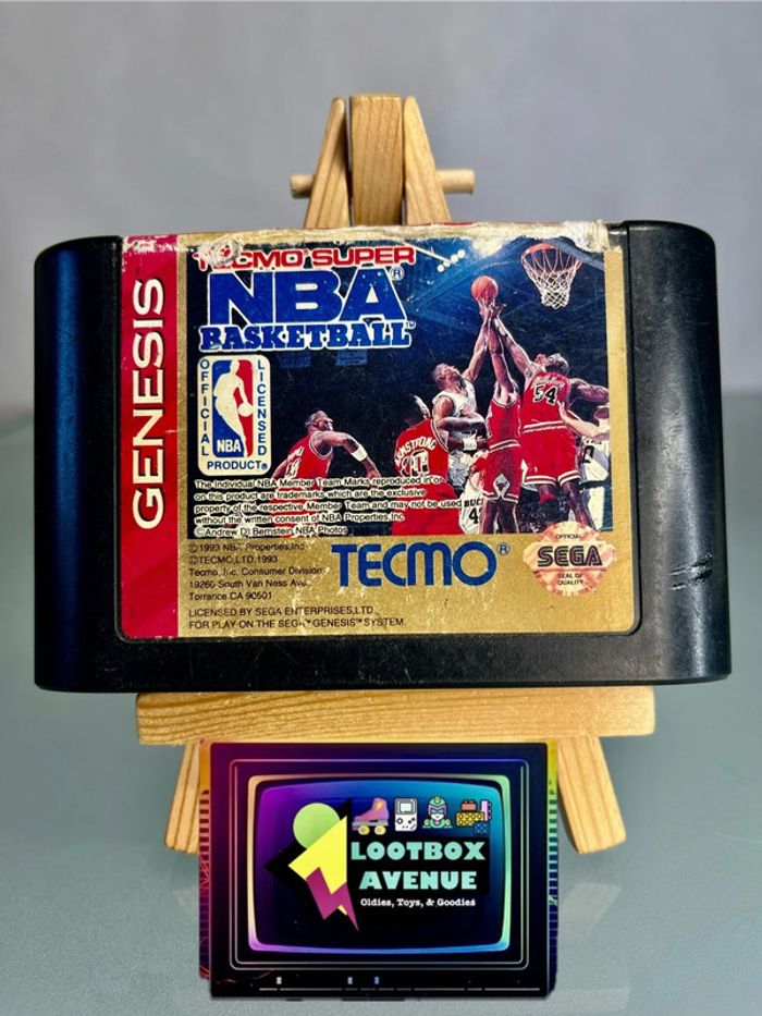 Jeu Sega Mega Drive Tecmo Super NBA Basketball - photo numéro 1