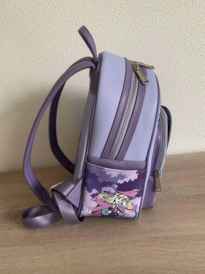 Disney Loungefly Sac à dos Princesses Belle au bois dormant 65th anniversaire Aurore Prince Fées - photo numéro 5