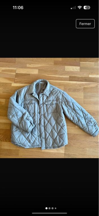 Veste matelassée Zara homme – style surchemise