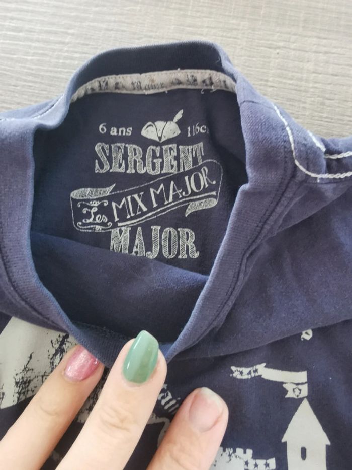 T-shirt et gilet Sergent major 6 ans - photo numéro 2