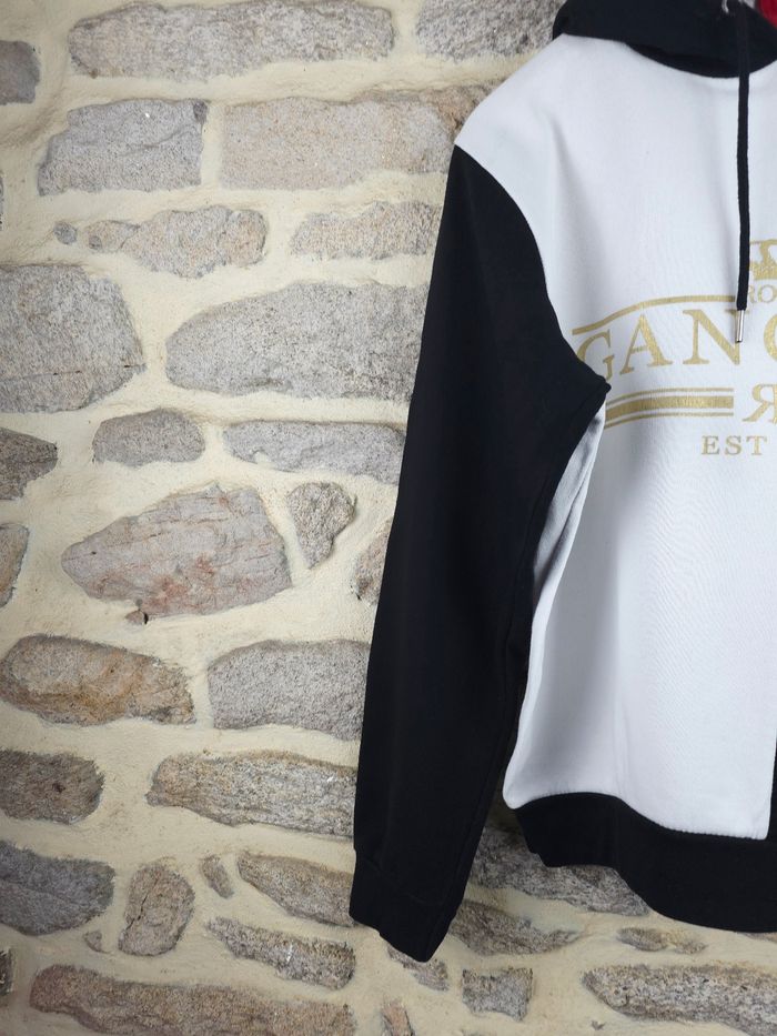 Sweat à capuche bicolore noir et blanc Homme/ Ado taille M marque Brave Soul 🎸 - photo numéro 6