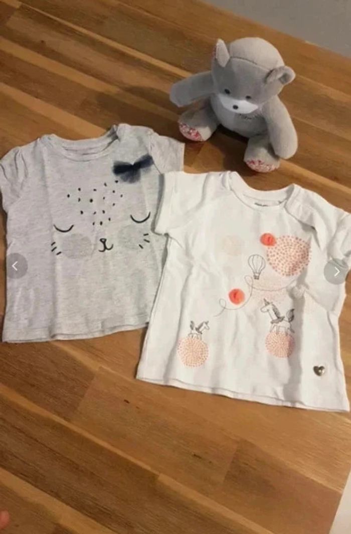 Lot 2 tee-shirt manches courtes verbaudet