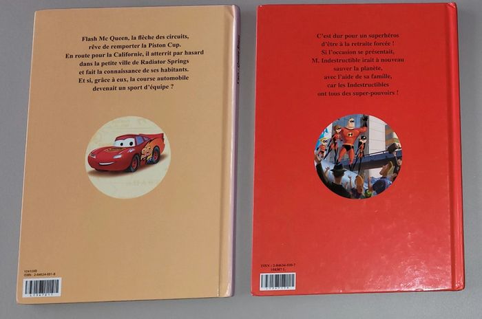 Lot de 2 livres les indestructibles et cars disney - photo numéro 3