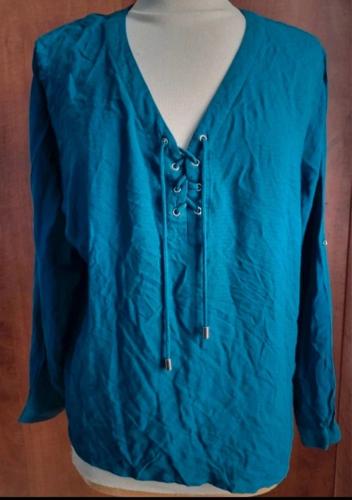 Blouse à manches retroussable taille 44 - photo numéro 5