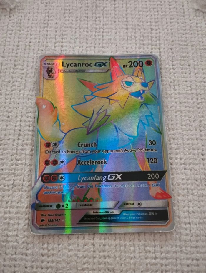 Carte pokémon Lycanroc GX