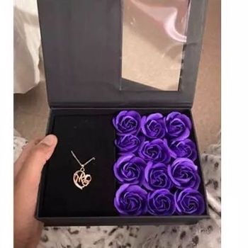 Cadeau Saint Valentin maman anniversaire, Boîte vitrine, Boîte cadeau pour bijoux, coffret bijoux