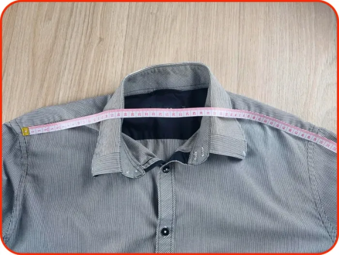 Chemise rayé noir et gris Celio Taille XL - photo numéro 6
