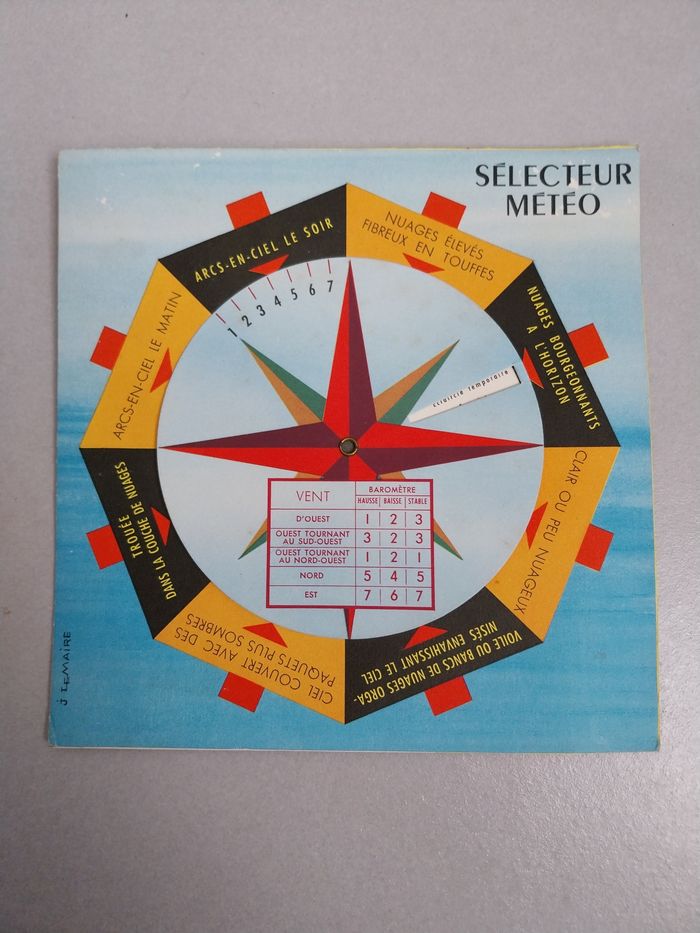 VINTAGE SELECTEUR METEO SOCIÉTÉ FRANÇAISE VIERZON - photo numéro 2