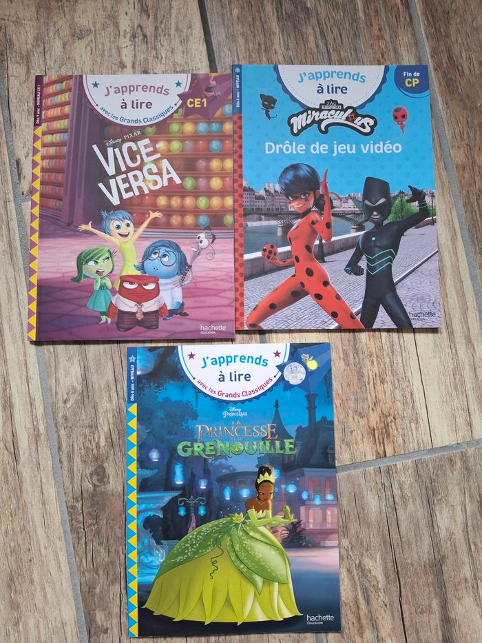 Lot de 3 livres j'apprends à lire