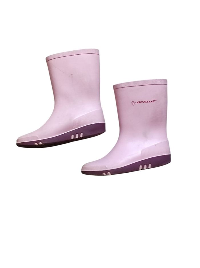 Bottes de pluies rose et violet taille 30
