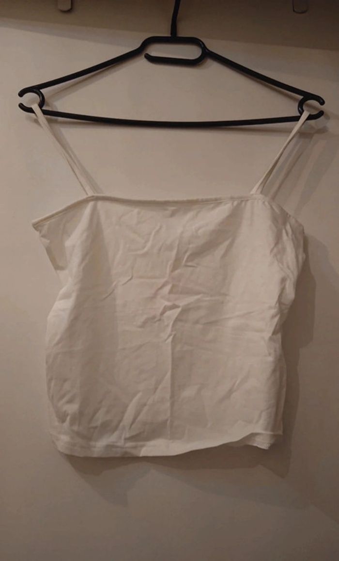 Crop top blanc