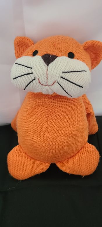 peluche chat orange CP international