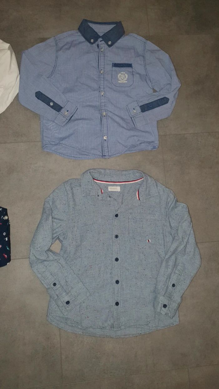 Lot de 8 chemises manches longues 4 et 5 ans automne hiver garcon - photo numéro 5