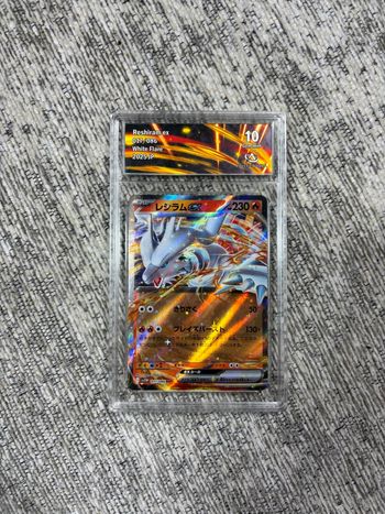 Carte Pokémon Reshiram EX Japonaise Gradée Collect Aura 10