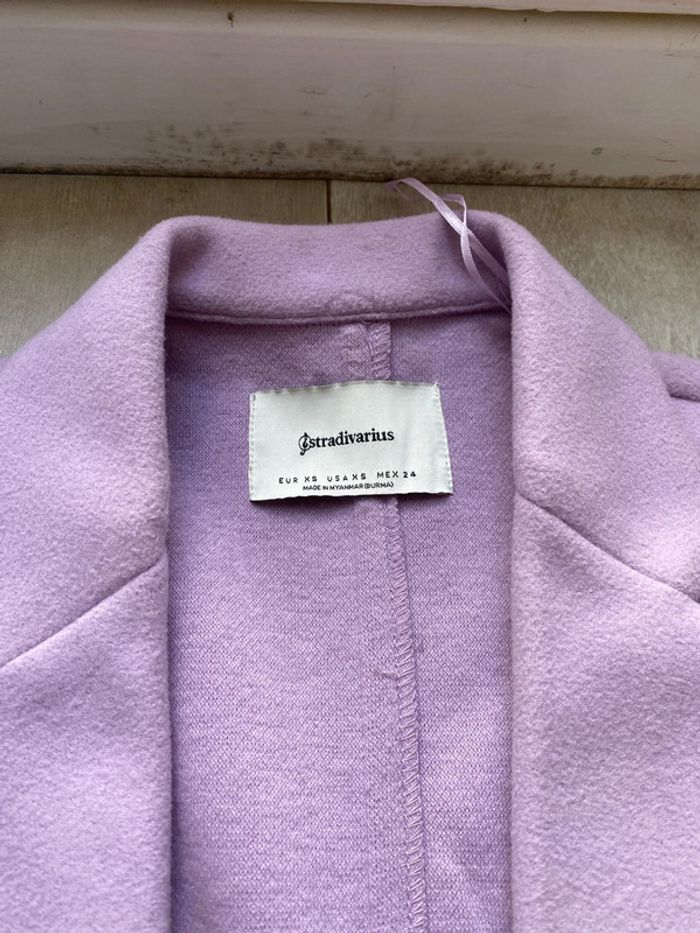 Manteau xs parme Lila stradivarius - photo numéro 2