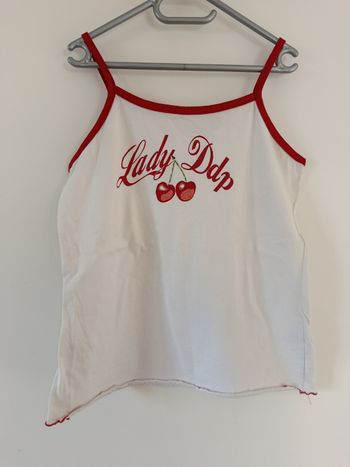 Débardeur cerises fille taille 14 ans